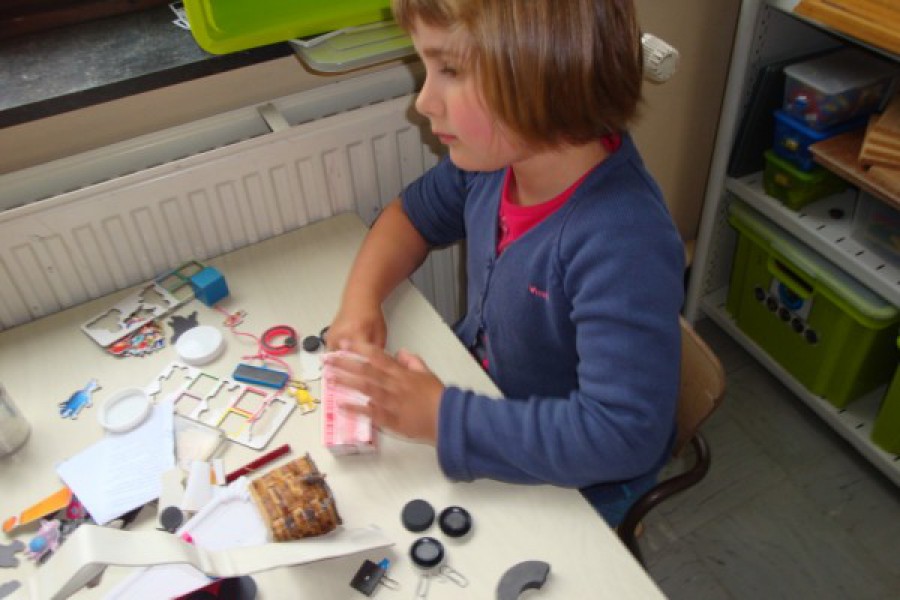 Werken rond vaderdag in de klas van K3a