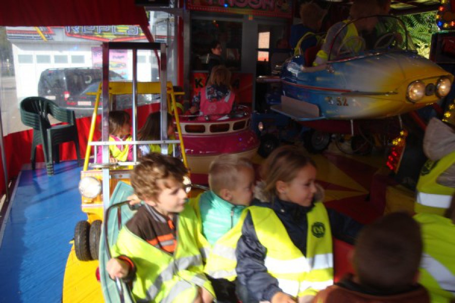 Naar de kermis met het eerste leerjaar