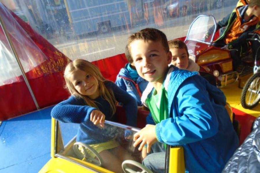 Naar de kermis met het eerste leerjaar