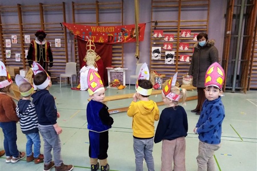 Sint en Piet op bezoek